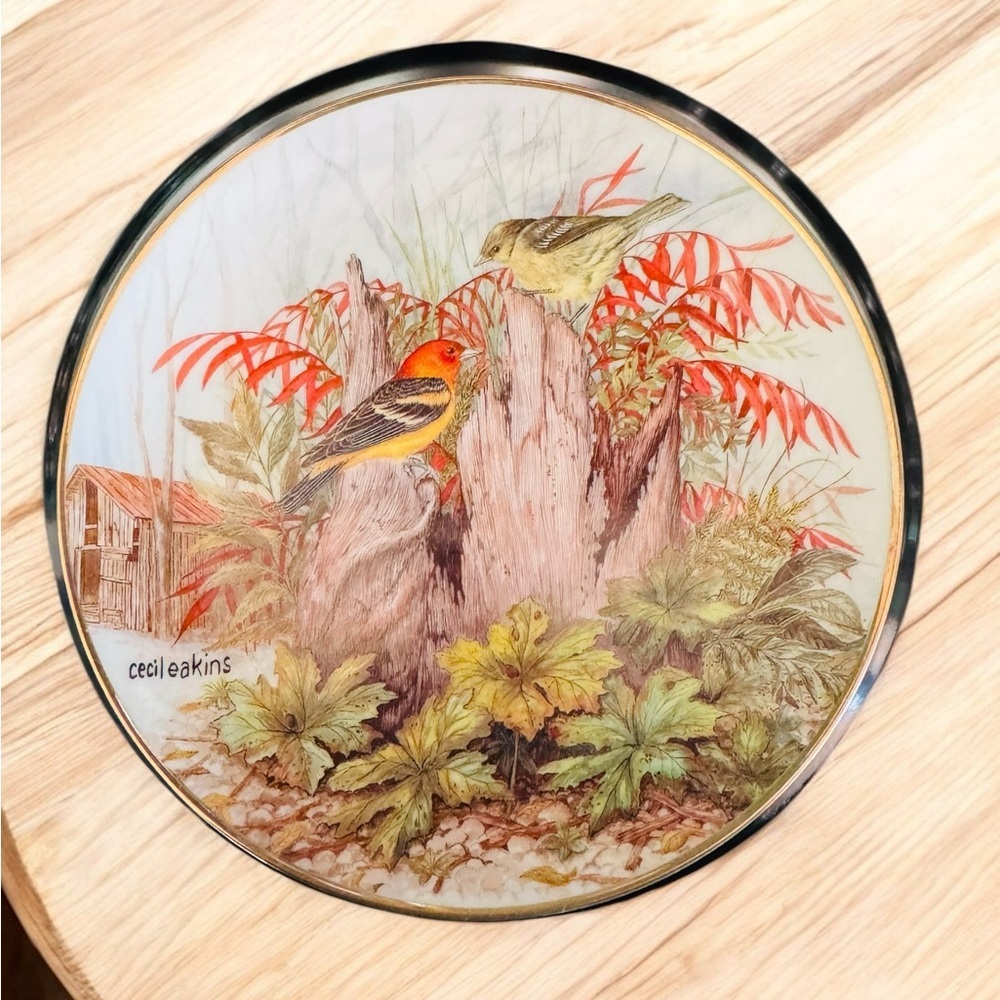 Franklin Mint Heirloom "Misty Morning" Cecil Eakins Fine Porcelain Plate #RA1381